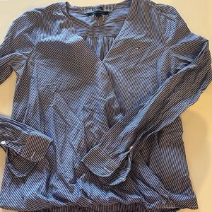 Tommy Hilfiger Navy Striped Blouse